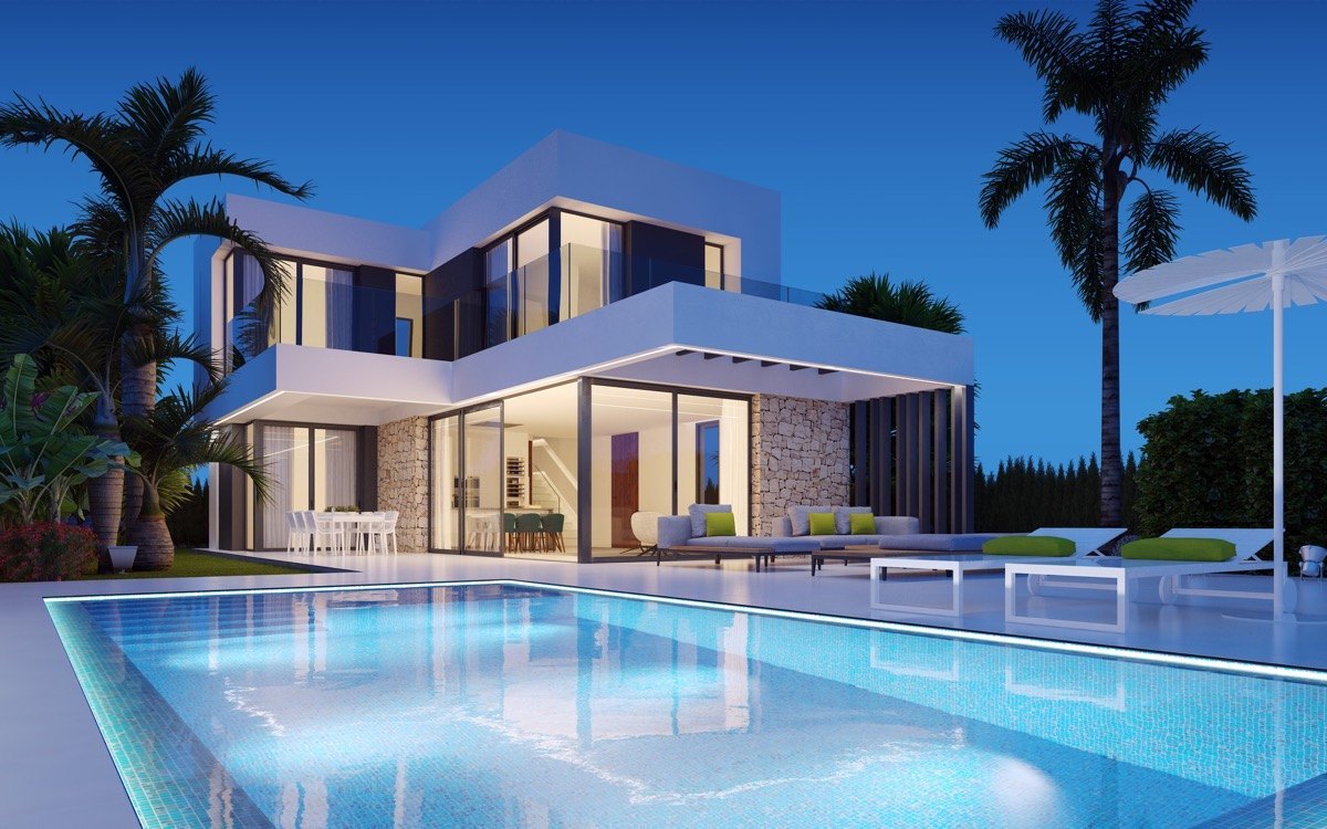 Villa's met uitzicht op zee in Finestrat