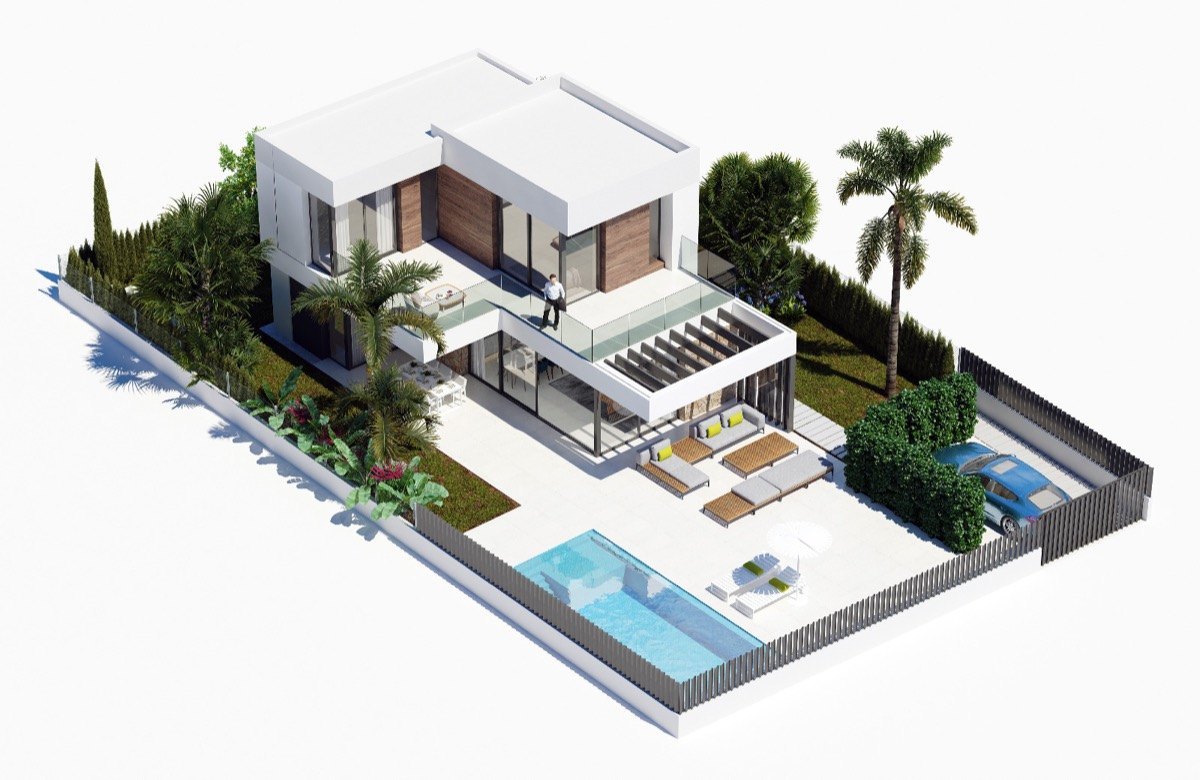 Villa's met uitzicht op zee in Finestrat
